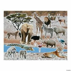 Best Pirce ๐ Realistic Safari Sticker Scenes - 12 Pc. โ 3 Best Pirce ๐ Realistic Safari Sticker Scenes - 12 Pc. โ -Animal toys Shop 13680216