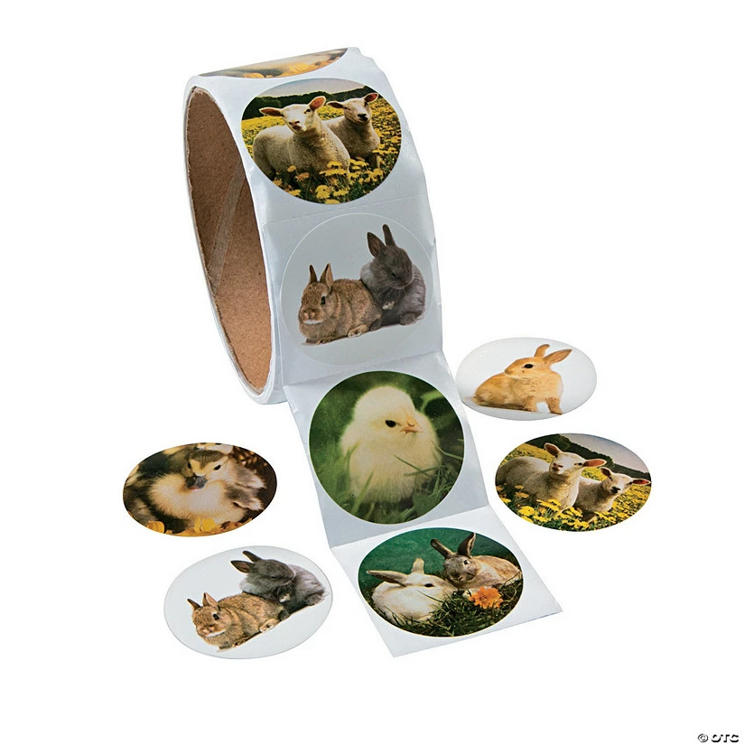 Top 10 ๐ Realistic Easter Animal Sticker Roll - 100 Pc. ๐ฅ 2 Top 10 ๐ Realistic Easter Animal Sticker Roll - 100 Pc. ๐ฅ - Image 2