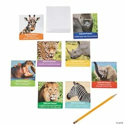 Brand new ⌛ Realistic Safari Animals Notepads - 24 Pc. 🥰 -Animal toys Shop 13718885