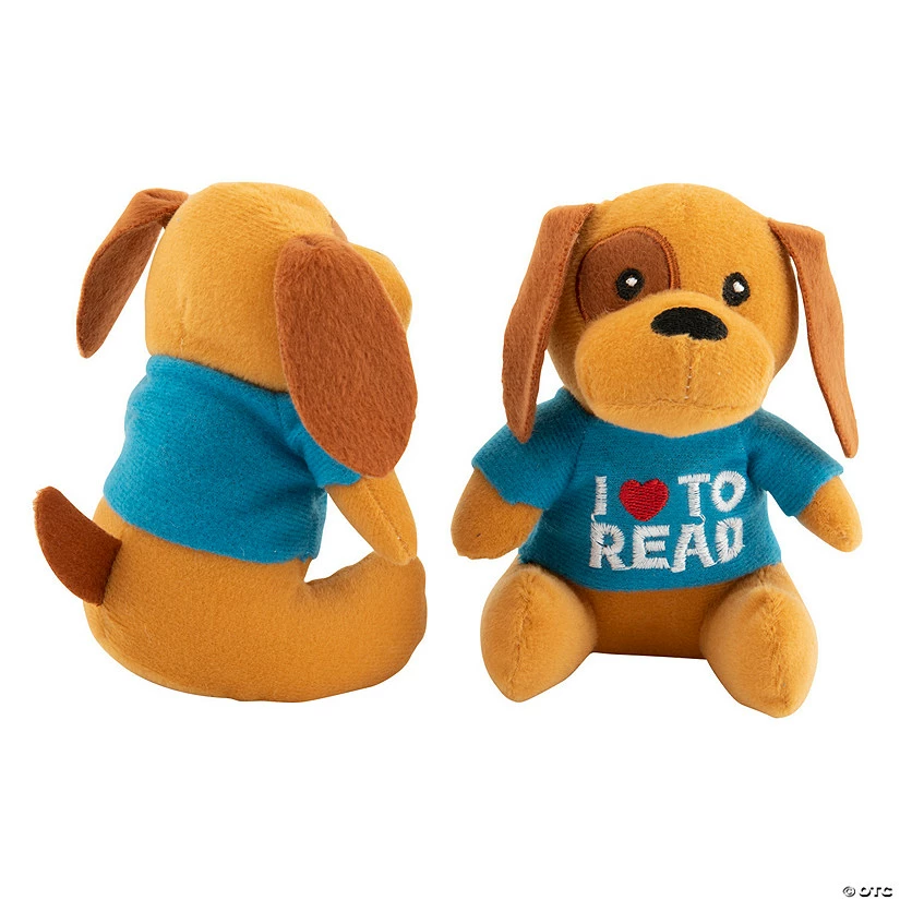 Wholesale ⭐ Mini I Love to Read Stuffed Puppies - 12 Pc. ⌛ 2 Wholesale ⭐ Mini I Love to Read Stuffed Puppies - 12 Pc. ⌛ - Image 2