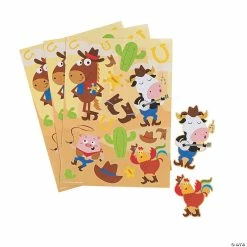 Best reviews of 🛒 Western Animals Sticker Sheets - 24 Pc. 😍 -Animal toys Shop 13909206
