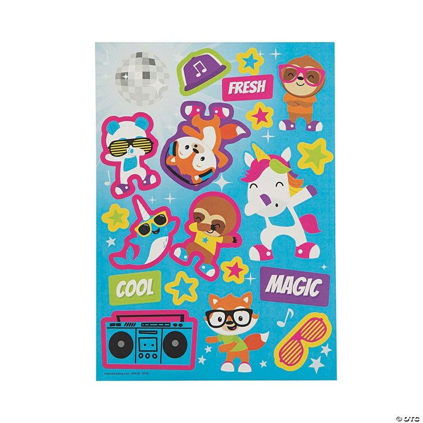 Promo ๐ Dancing Animals Sticker Sheets - 24 Pc. ๐ 2 Promo ๐ Dancing Animals Sticker Sheets - 24 Pc. ๐ - Image 2