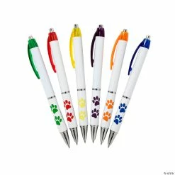 Promo 🌟 Paw Print Grip Pens - 24 Pc. ❤️ -Animal toys Shop 13980704