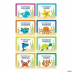 Flash Sale 🧨 Personalized Under the Sea Classroom Storage Labels - 6 Pc. 😍