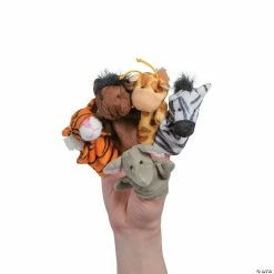 Wholesale 🎁 Jungle & Farm Animal Stuffed Finger Puppets - 12 Pc. 🎁 -Animal toys Shop 6 965c