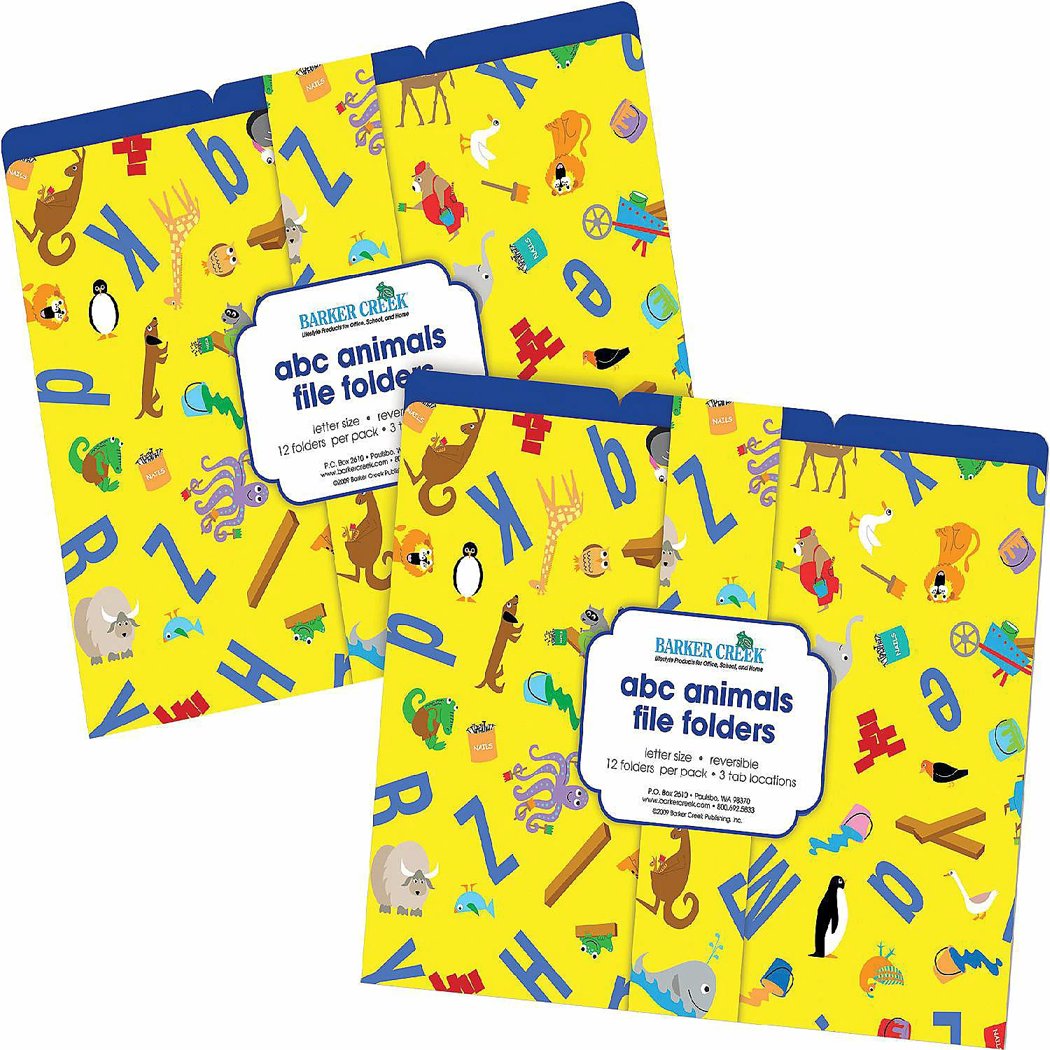 Best Pirce ⭐ Barker Creek ABC Animals Folders, 24/Package ✨ 1 Best Pirce ⭐ Barker Creek ABC Animals Folders, 24/Package ✨