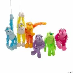 Budget 🌟 Bulk Long Arm Neon Stuffed Gorillas - 72 Pc. 🎁 -Animal toys Shop bulk long arm neon stuffed gorillas 72 pc 13956496 a02