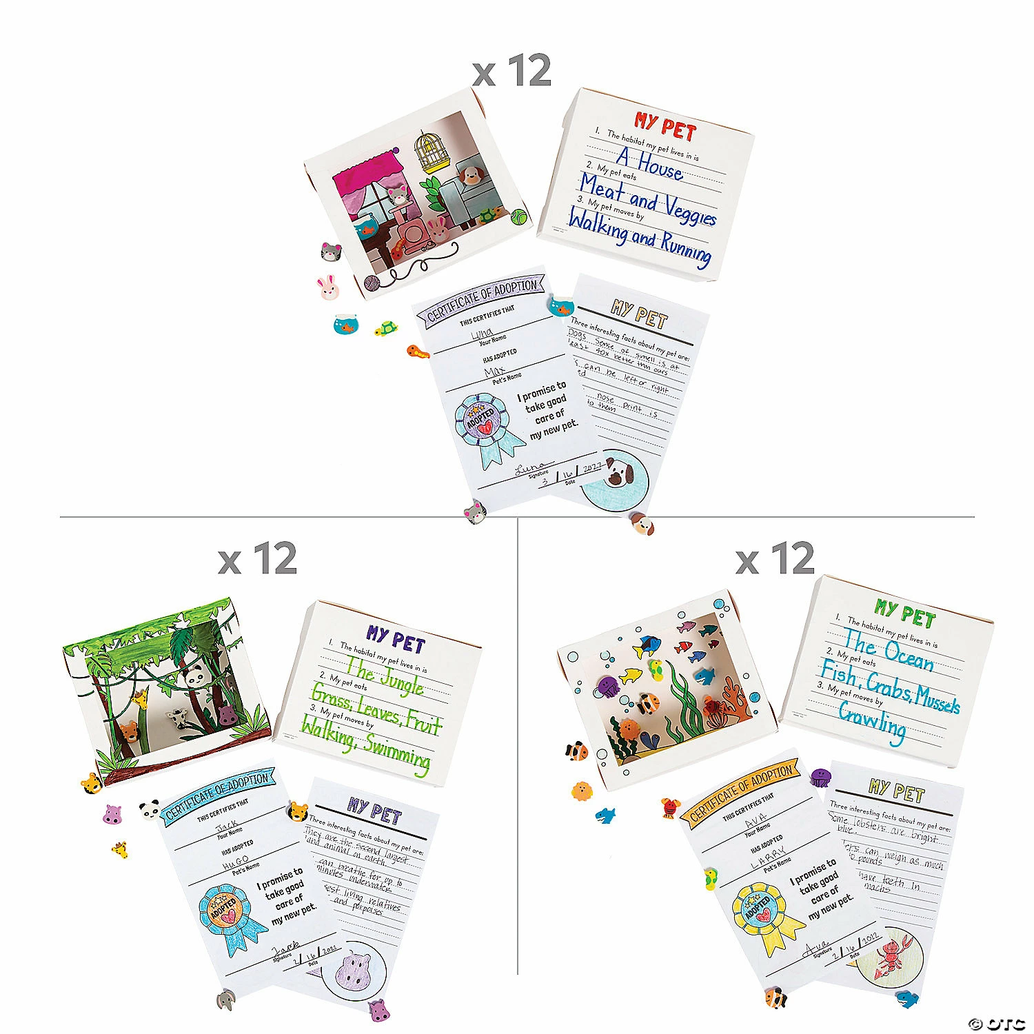 Best Pirce 🤩 Color Your Own Desk Pet Habitat Assortment Kit - 36 Pc. ⭐ 2 Best Pirce 🤩 Color Your Own Desk Pet Habitat Assortment Kit - 36 Pc. ⭐ - Image 2