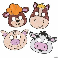 Best Pirce π Color Your Own Farm Animal Masks - 12 Pc. 𧨠6 Best Pirce π Color Your Own Farm Animal Masks - 12 Pc. 𧨠-Animal toys Shop color your own farm animal masks 12 pc 13733231 a02