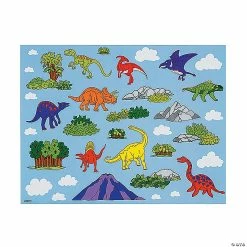 Best deal 👍 DIY Dinosaur Sticker Scenes - 12 Pc. 🔥 -Animal toys Shop diy dinosaur sticker scenes 12 pc 57 6294e a02