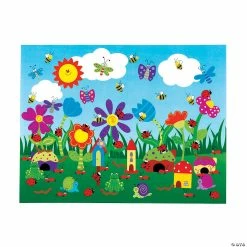 Cheapest 🎁 DIY Flower Garden Sticker Scenes - 12 Pc. ⭐
