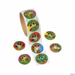 Wholesale 🔥 Frog Sticker Roll - 100 Pc. 🤩