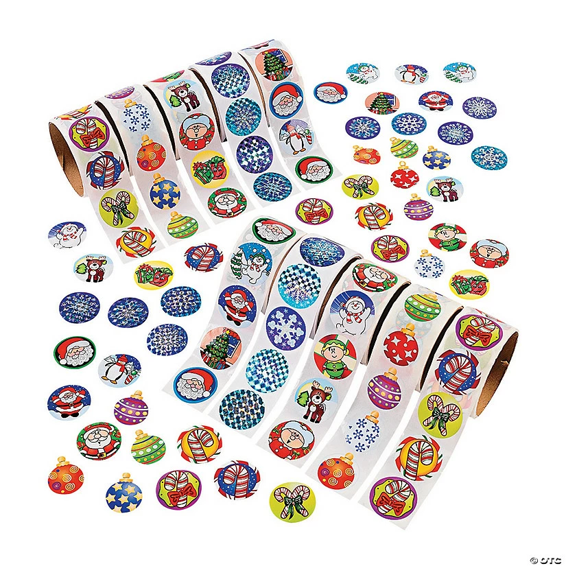 Cheapest ๐ Holiday Rolls of Stickers Assortment - 1000 Pc. ๐ฅ 1 Cheapest ๐ Holiday Rolls of Stickers Assortment - 1000 Pc. ๐ฅ
