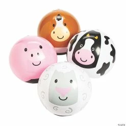 Flash Sale 🎁 Inflatable Farm Animals Assortment - 12 Pc. 🧨