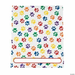 Cheapest 😍 Paw Print Patterned Pocket Folders - 12 Pc. 😉