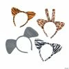 Outlet ❤️ Plush Zoo Animal Ear Headbands - 12 Pc. 🌟
