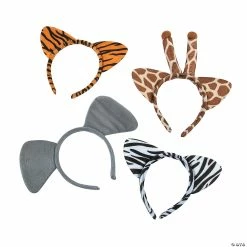 Animal toys Shop 5 Outlet ❤️ Plush Zoo Animal Ear Headbands - 12 Pc. 🌟