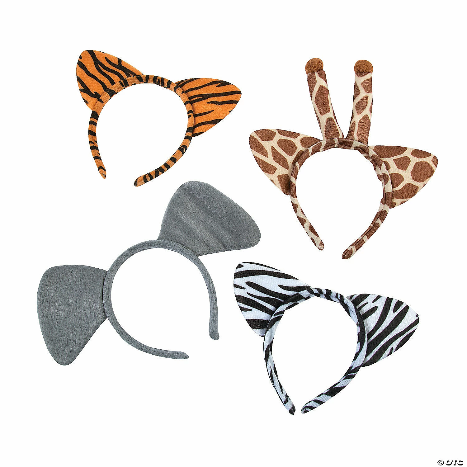 Outlet ❤️ Plush Zoo Animal Ear Headbands - 12 Pc. 🌟 1 Outlet ❤️ Plush Zoo Animal Ear Headbands - 12 Pc. 🌟