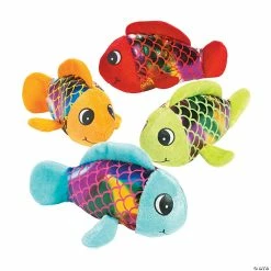 Animal toys Shop 9 Budget 💯 Shiny Scales Stuffed Fish - 12 Pc. ✔️