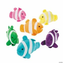 Best Sale ✔️ Striped Stuffed Clown Fish - 12 Pc. 🌟