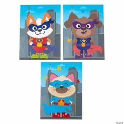 Hot Sale 🛒 Superhero Animals Sticker Scenes - 12 Pc. 😍