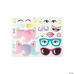 Top 10 ❤️ Unicorn Face Sticker Scenes - 12 Pc. 🌟 -Animal toys Shop unicorn face sticker scenes 12 pc 13824555 a02
