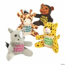 Best Sale ❤️ Wild About Jesus Stuffed Safari Animals - 12 Pc. 😀